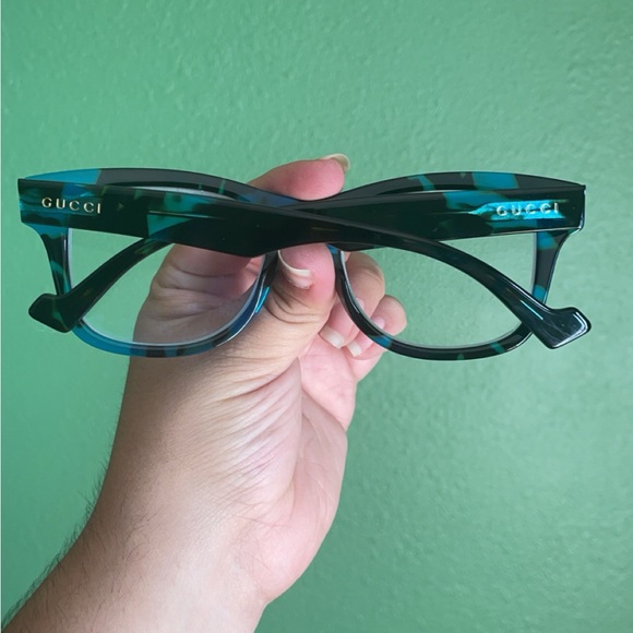 Tortoise Blue Gucci Glasses - Picture 3 of 6